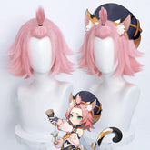 Diona Perücke Genshin Impact Diona Cosplay Perücke rosa - cosplaycartde